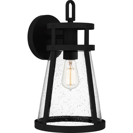 Quoizel Barber Outdoor Wall 1 Light Matte Black BAB8409MBK